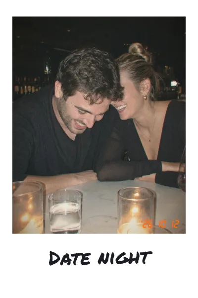 Print captioned Date night